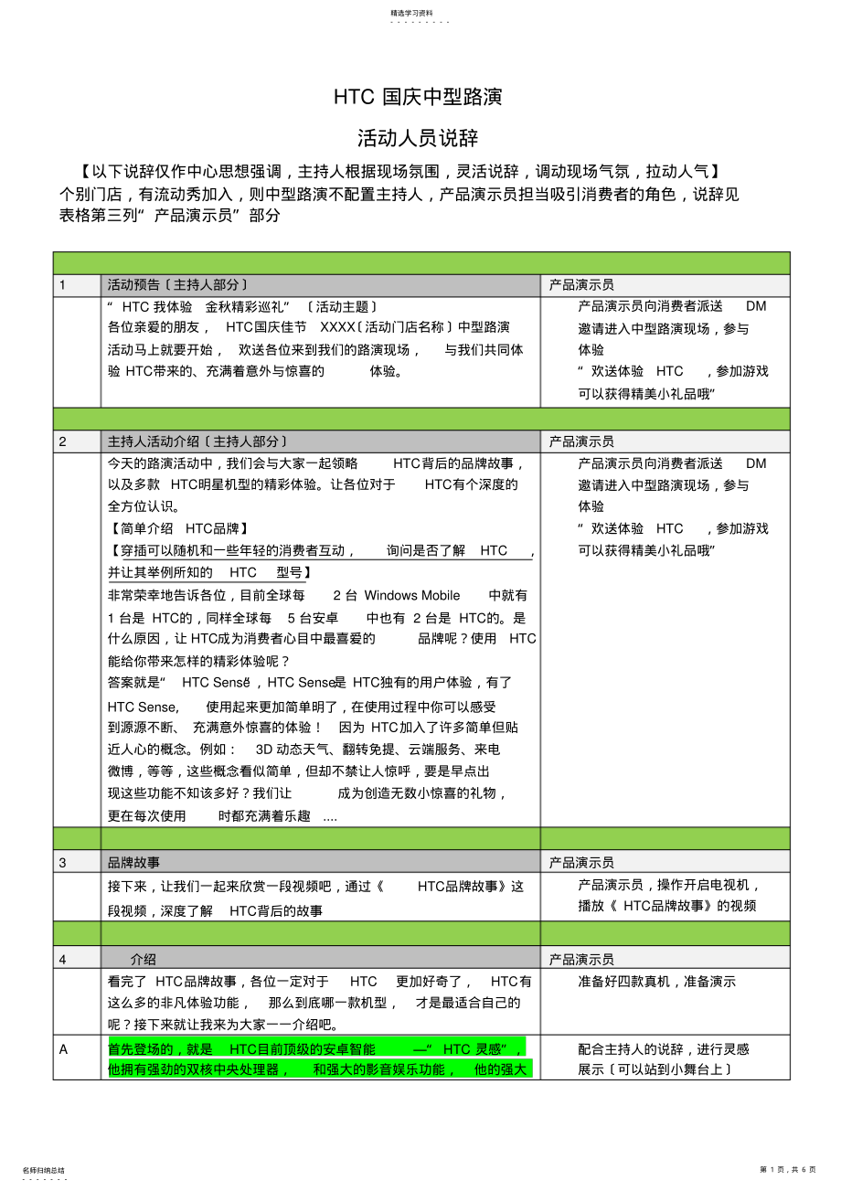 2022年手机推销的路演模式流程 .pdf_第1页