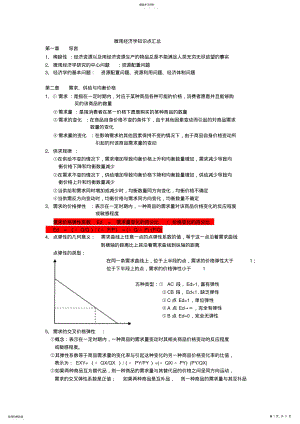 2022年微观经济学重点整理12 .pdf