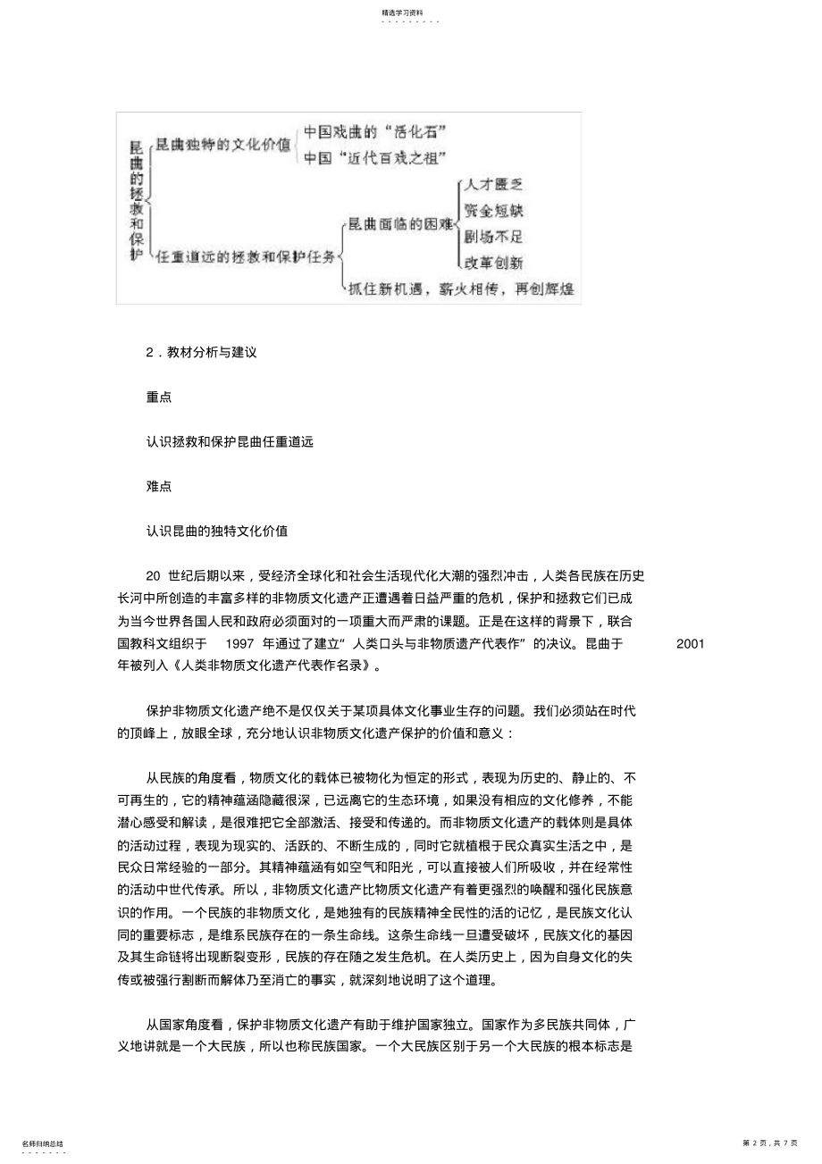 2022年高二历史昆曲的拯救和保护 .pdf_第2页