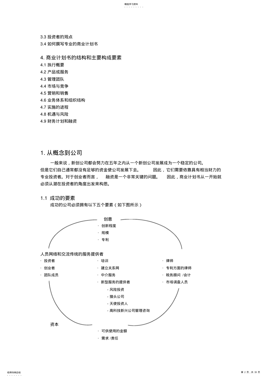 2022年怎样撰写一份商业计划书 .pdf_第2页