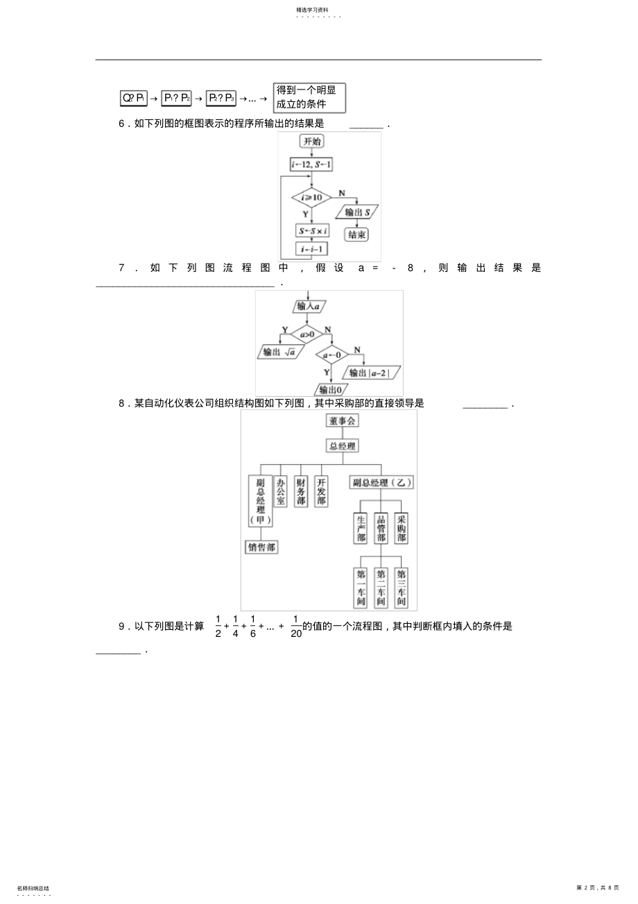 2022年高中数学第4章框图章末检测B苏教版选修1-2 .pdf_第2页