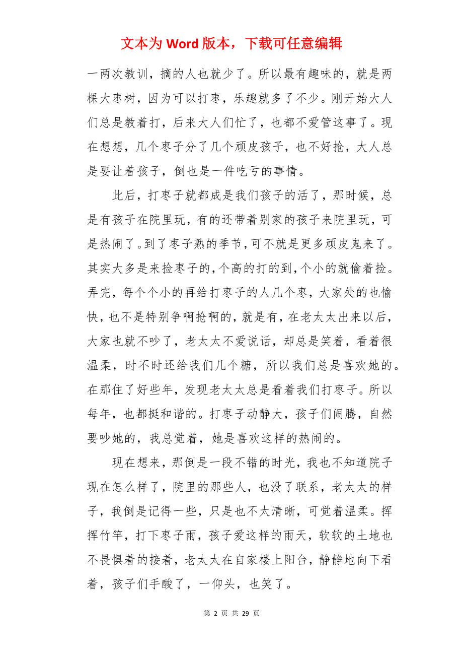 童年的趣事初中作文.docx_第2页