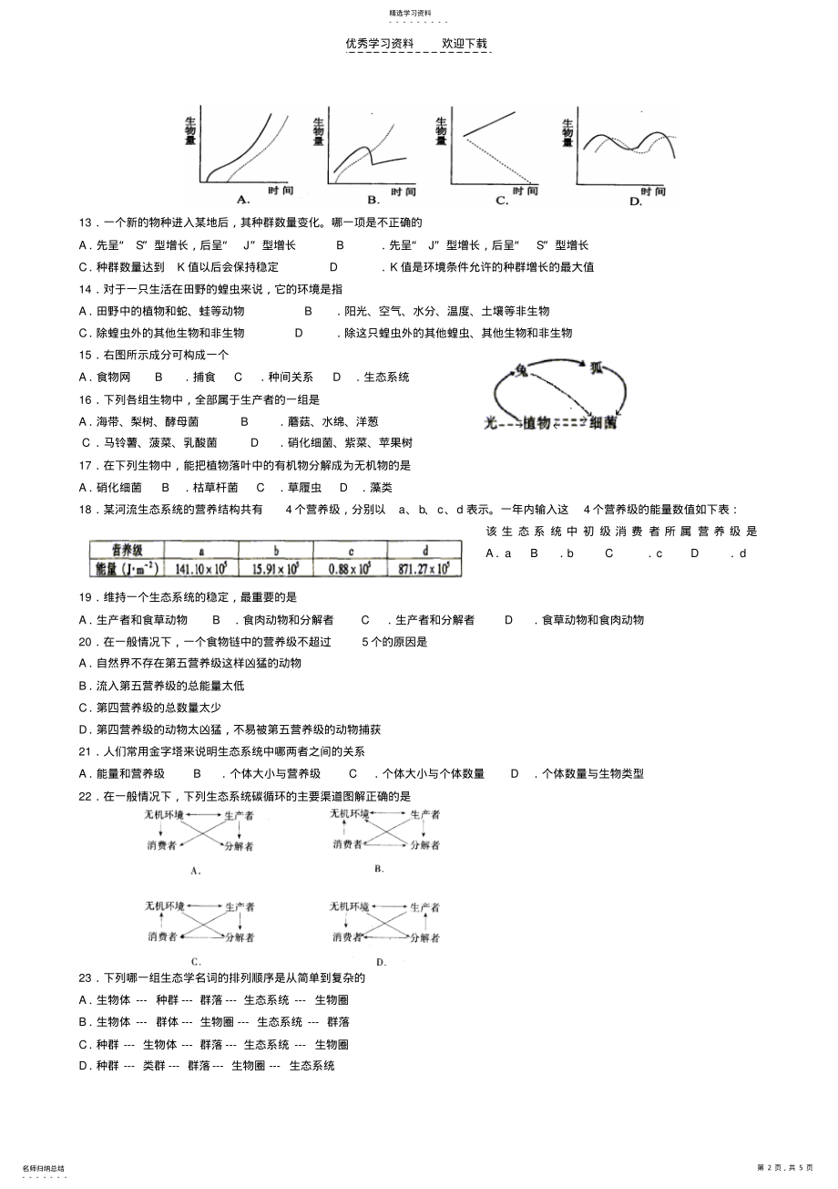 2022年高二会考复习题第五部分 .pdf_第2页