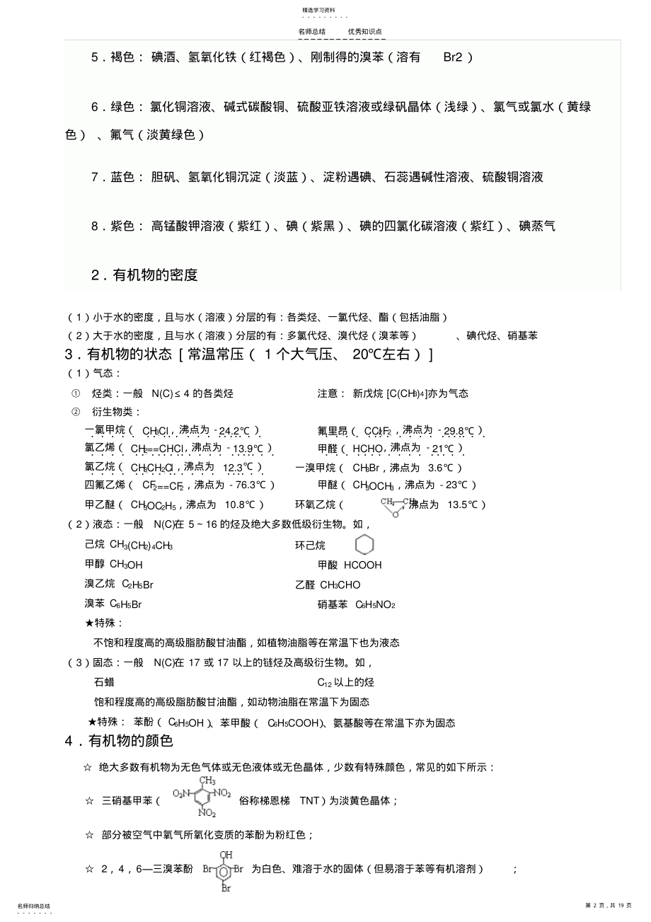 2022年高中有机化学推断题解题方法和相关知识点全总结 .pdf_第2页