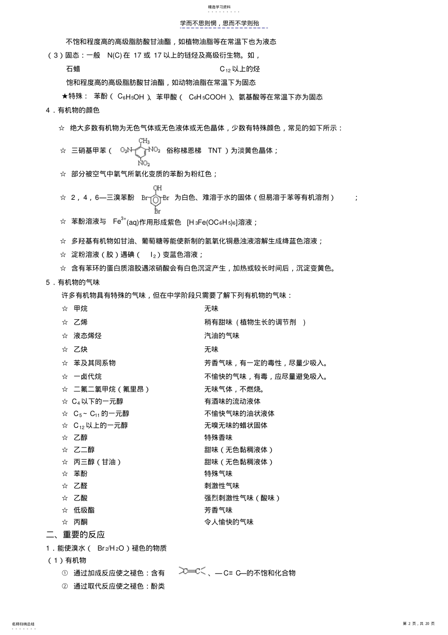 2022年高中化学有机化学基础总结实用 .pdf_第2页