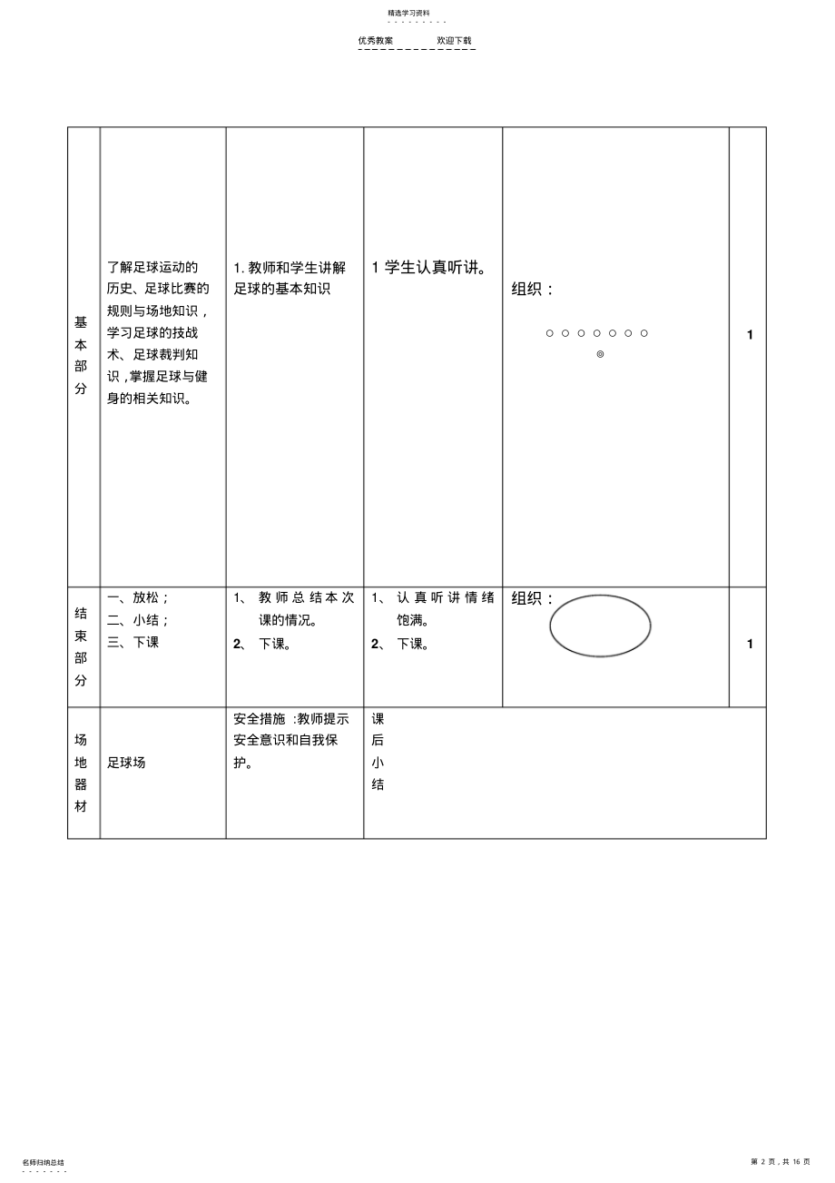 2022年少儿足球班上课教案 2.pdf_第2页