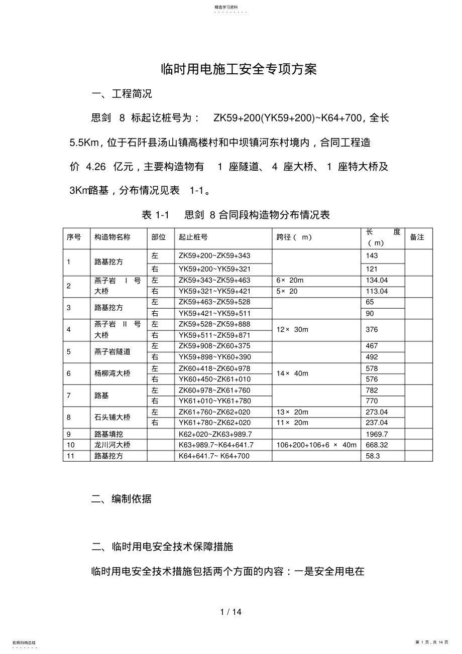 2022年思剑八标施工现场临时用电施工方案 .pdf_第1页