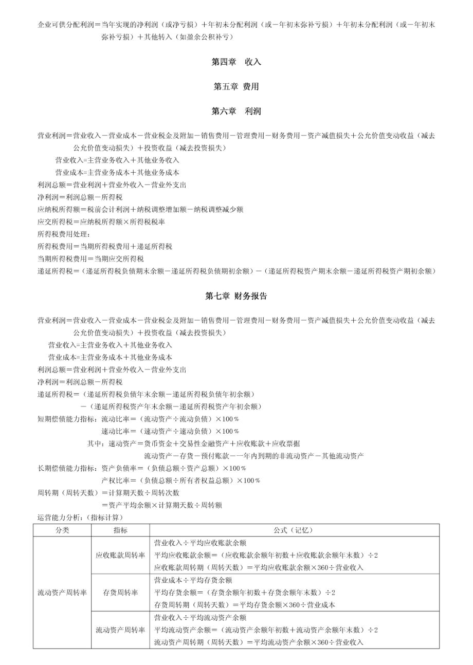 2011年初级会计实务各章计算公式.pdf_第2页