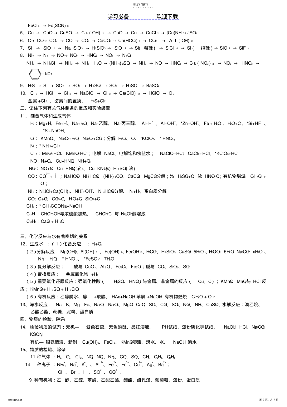 2022年高三化学回归课本必记知识点2 .pdf_第2页