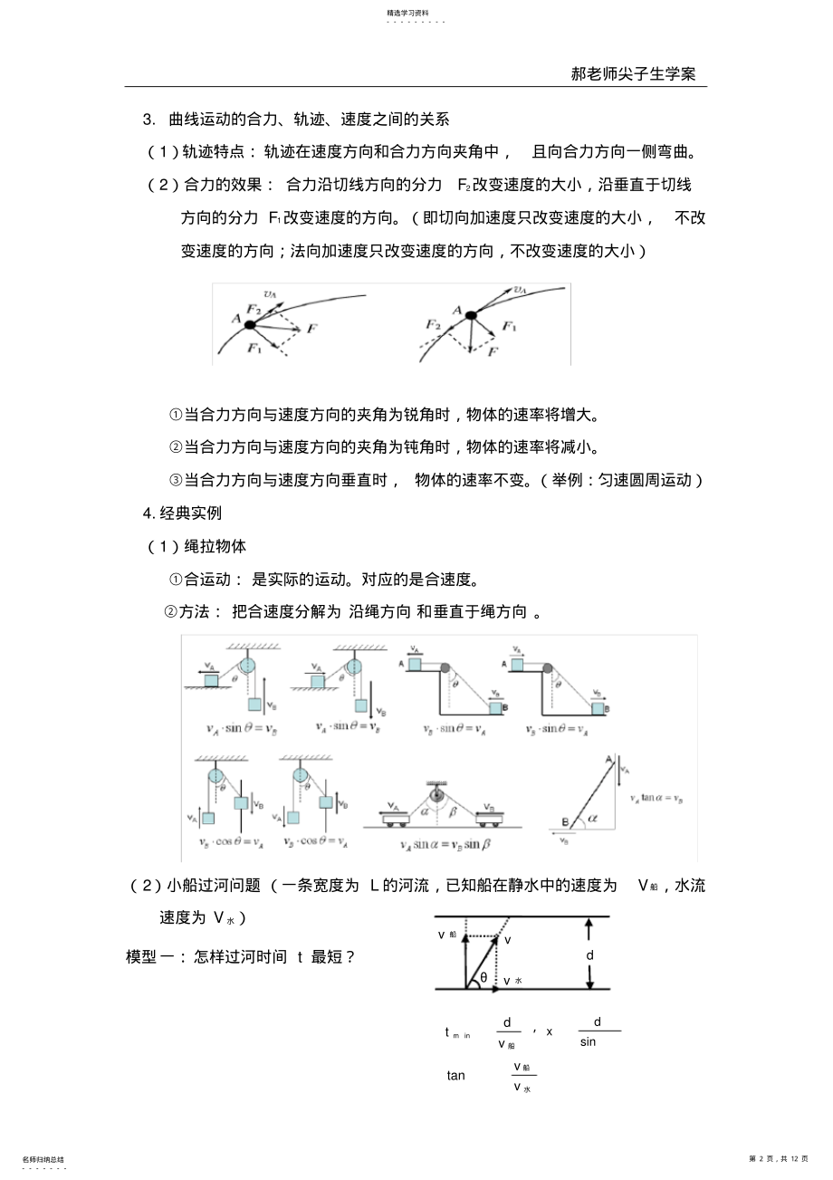 2022年高中物理必修2第一章知识点总结 .pdf_第2页