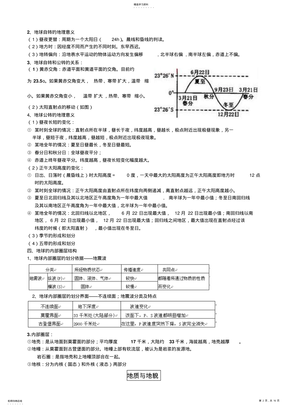 2022年高二地理会考复习提纲 .pdf_第2页