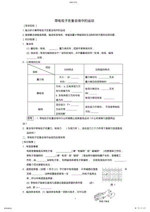 2022年带电粒子在复合场中的运动 .pdf