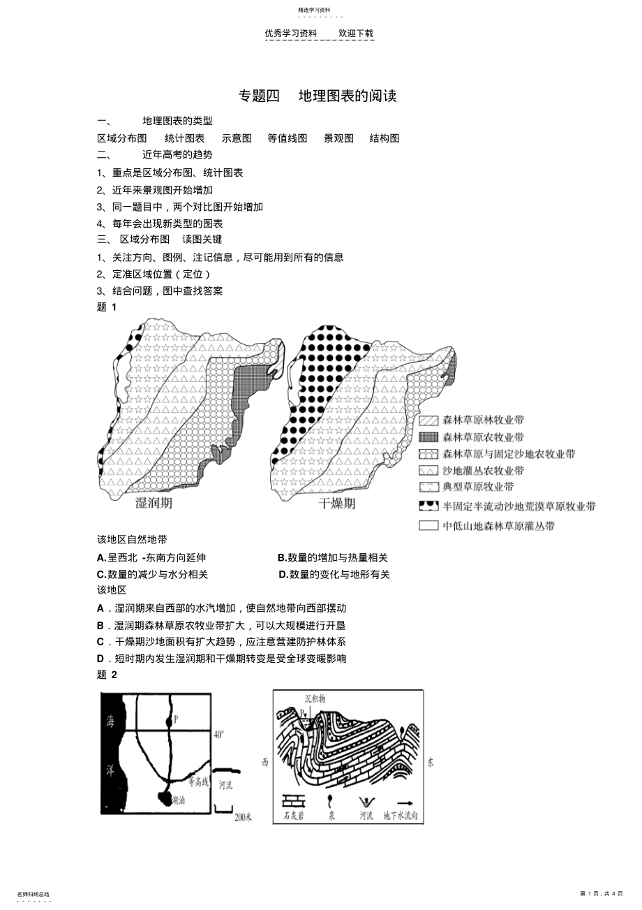 2022年高考复习地理图表的阅读 .pdf_第1页