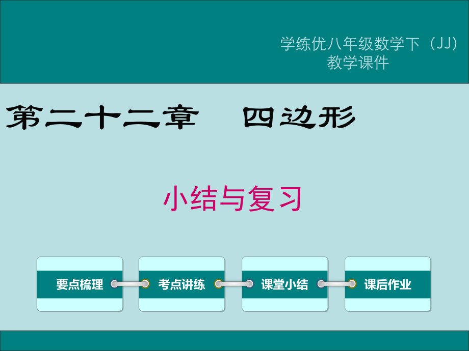 2020春冀教版数学八年级下册(JJ)备选ppt课件第二十二章-小结与复习.ppt_第1页