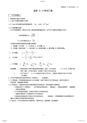 2022年高中物理选修3-3知识点整理 .pdf