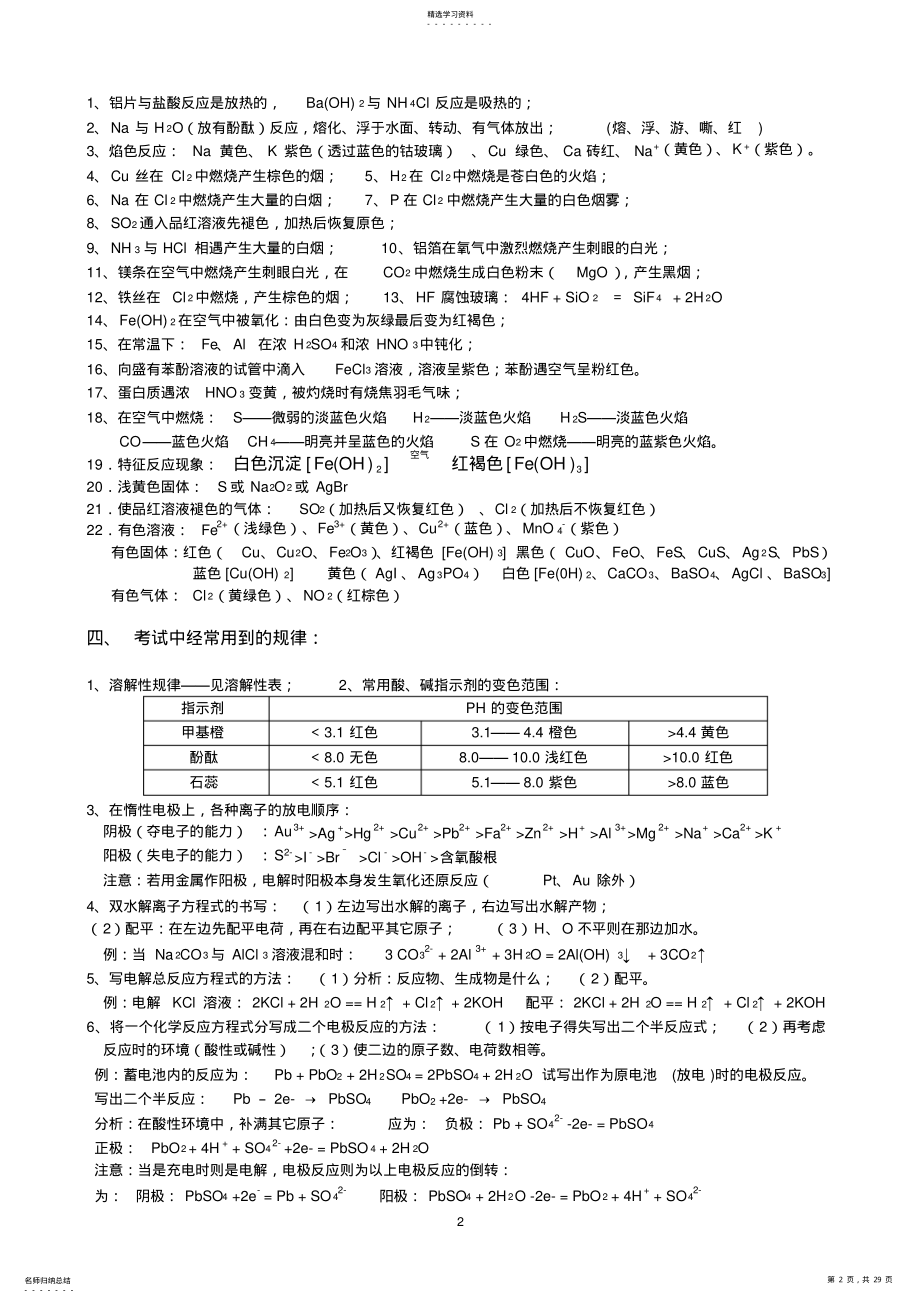 2022年高中化学重要知识点详细总结2 .pdf_第2页