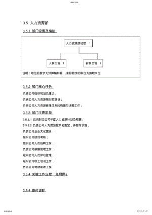 2022年房地产公司人力资源部、行政部主要职责 .pdf