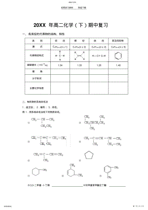 2022年高二选修五有机期末复习 .pdf