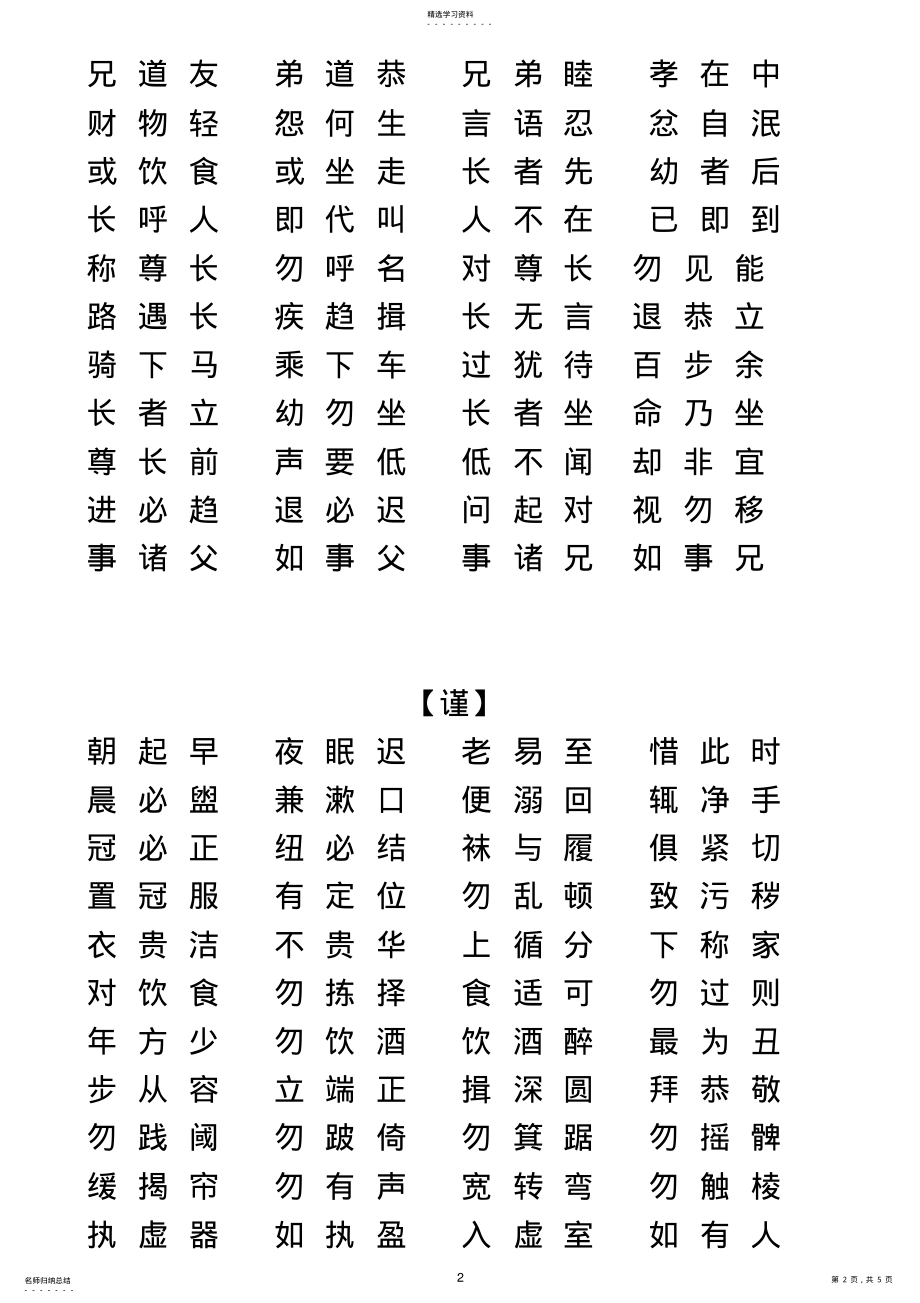 2022年弟子规全文直接打印版 .pdf_第2页