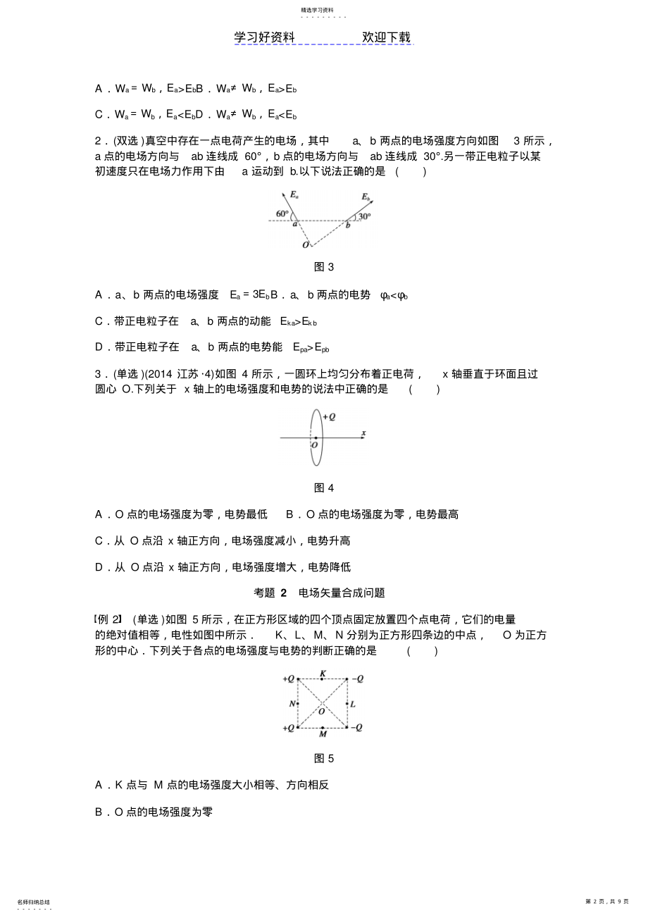 2022年高考物理精讲专题电场与磁场 .pdf_第2页