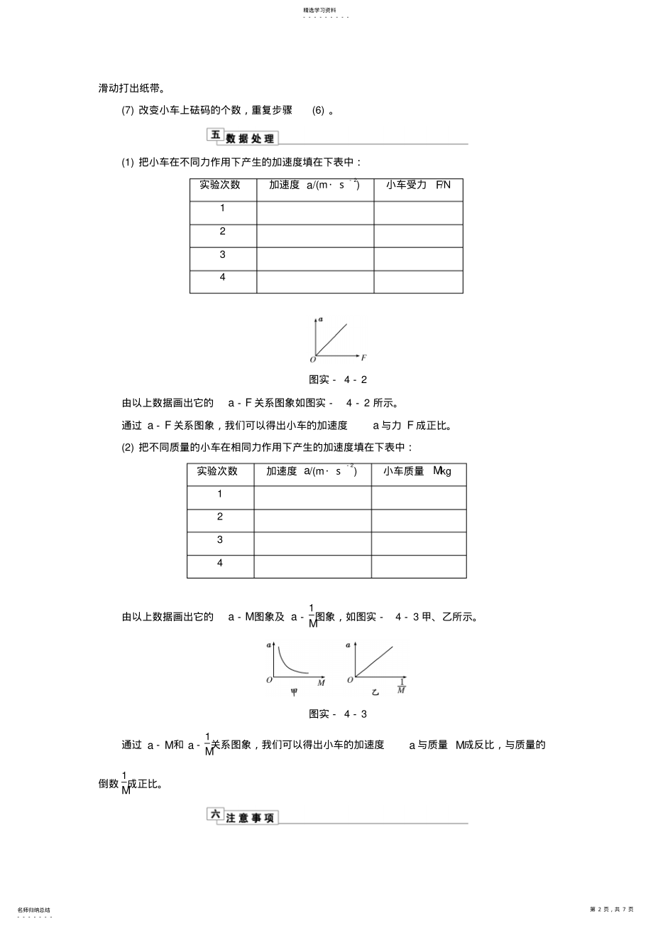 2022年高考物理实验四验证牛顿运动定律理论指导 .pdf_第2页