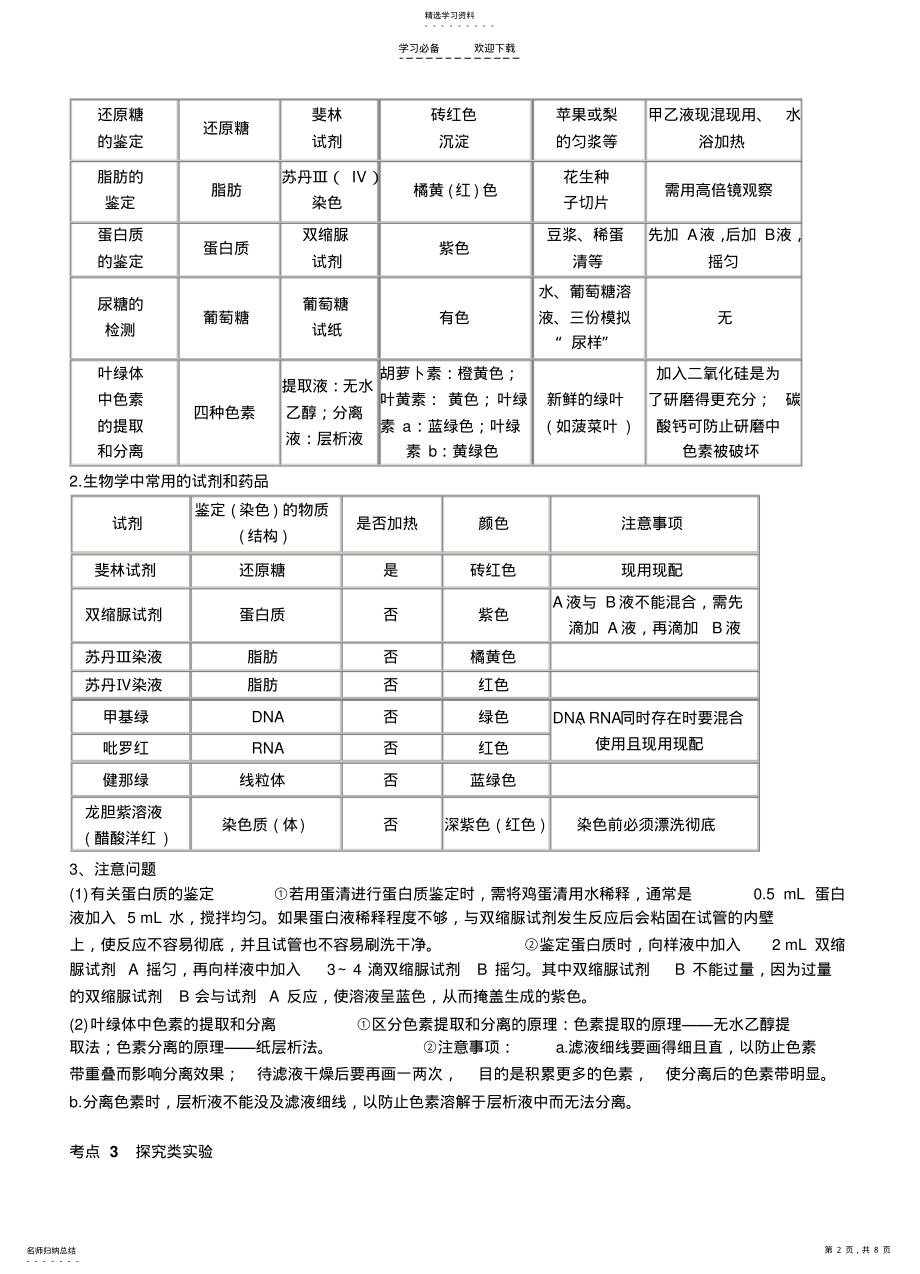 2022年高考生物二轮专题复习实验与探究 .pdf_第2页