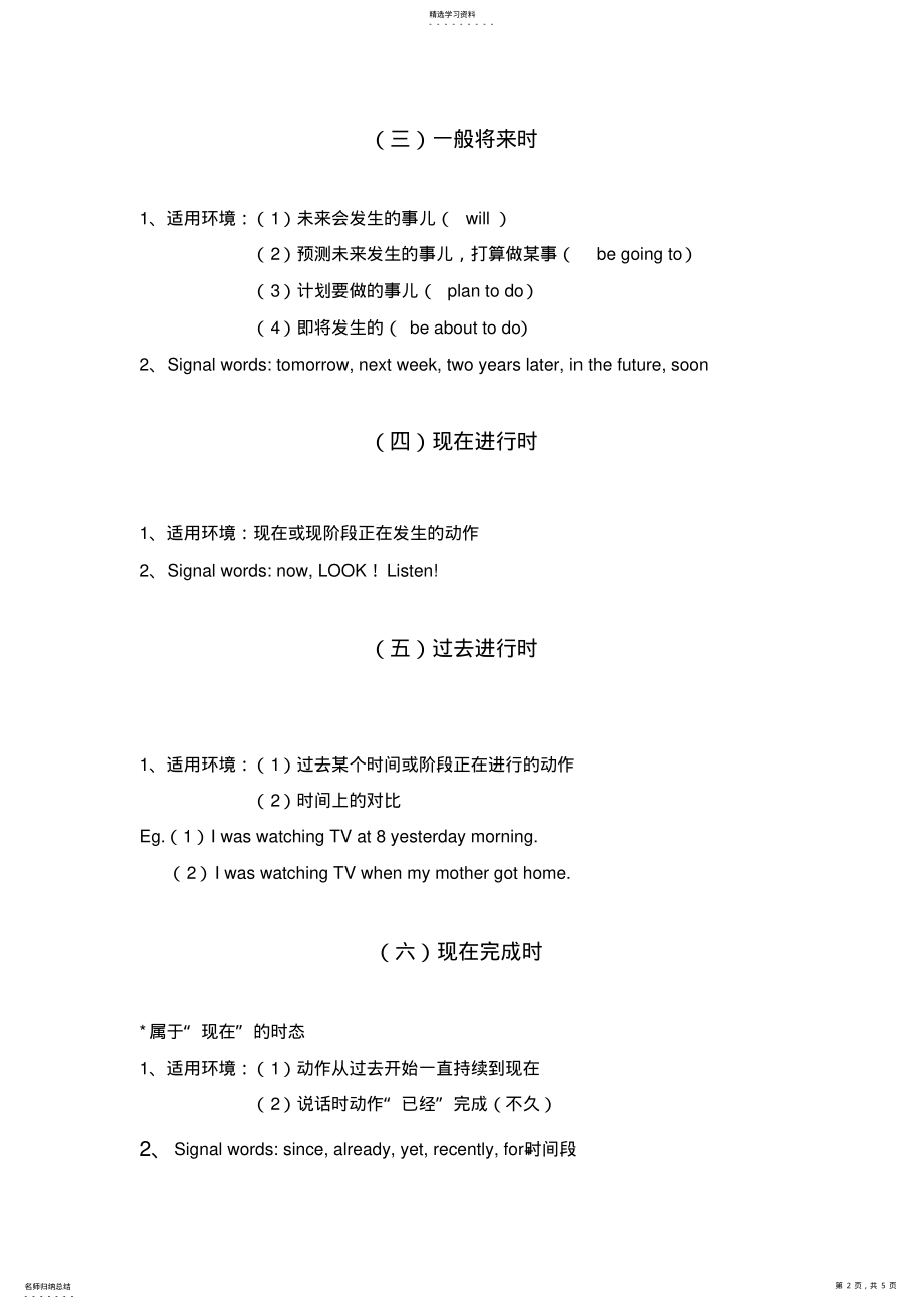 2022年高中时态语态知识点汇总 2.pdf_第2页