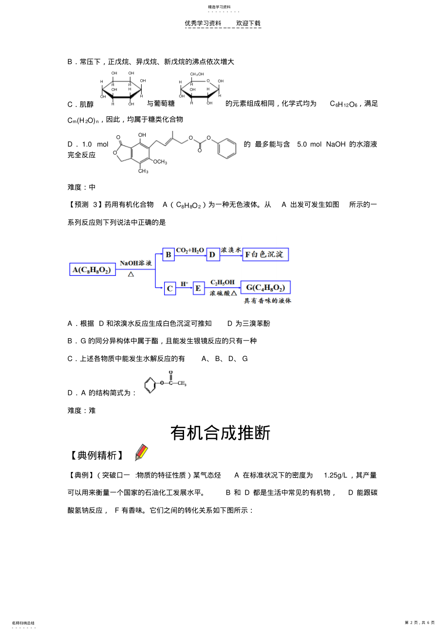 2022年高中化学有关高中有机化学突破 .pdf_第2页