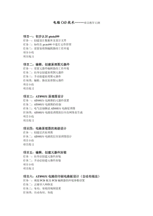 电路CAD技术项目教学大纲.pdf