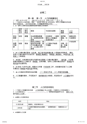 2022年高一地理必修二提纲 .pdf