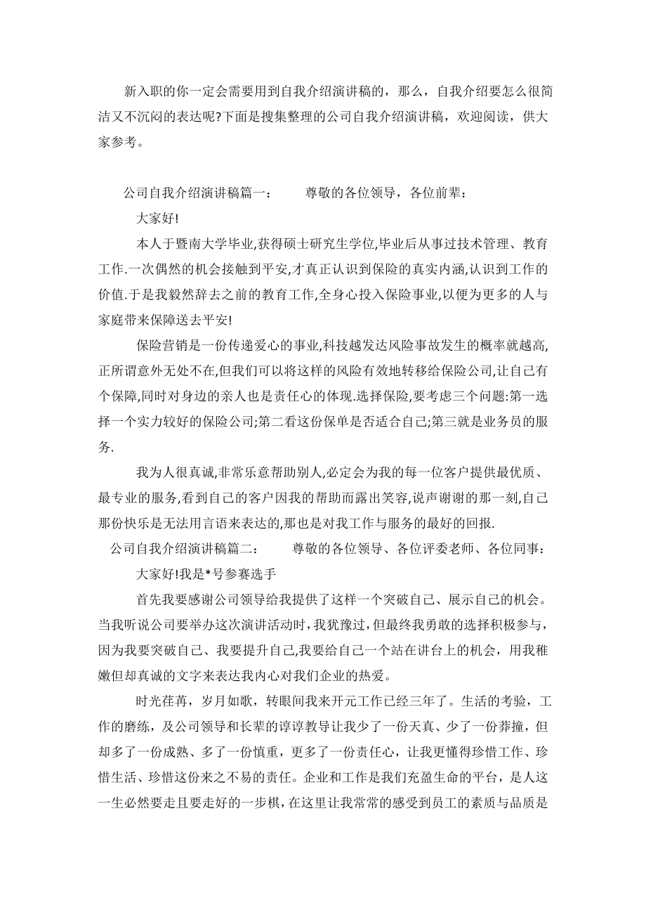 2020公司自我介绍演讲稿.doc_第2页