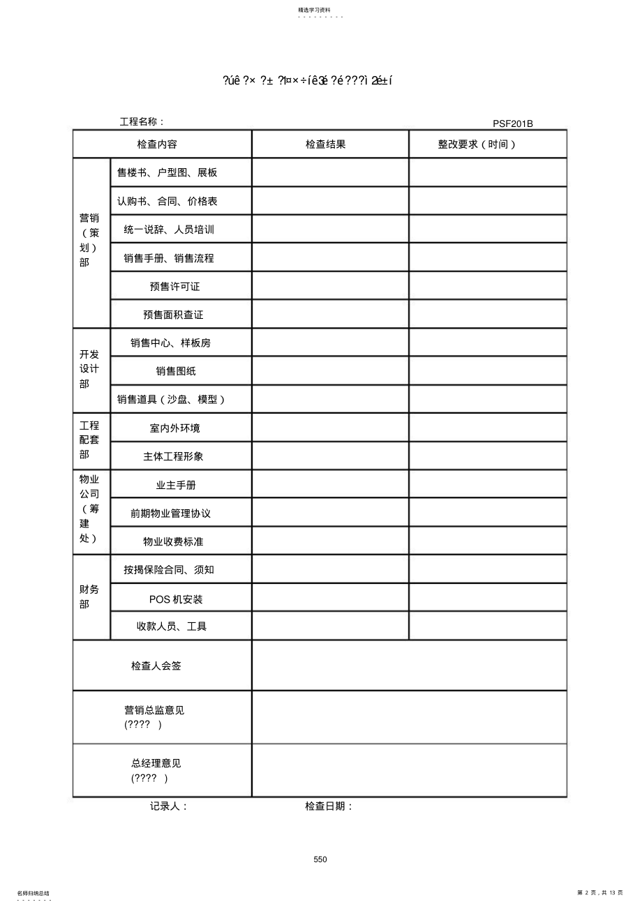 2022年房地产销售全套表格 .pdf_第2页