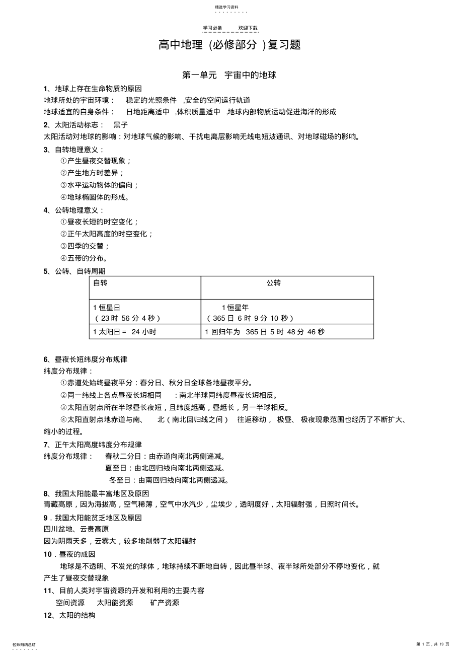 2022年高中地理知识点总结 2.pdf_第1页