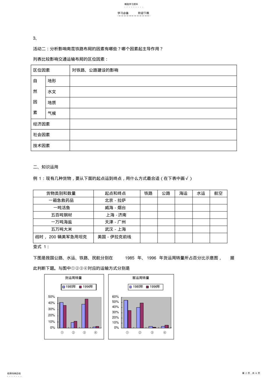 2022年高中地理必修二第五章导学案包括预学案探究案作业案 .pdf_第2页