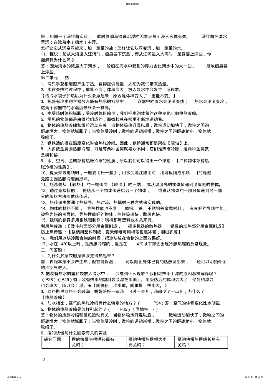 2022年教科版五年级下册科学知识点总结 .pdf_第2页