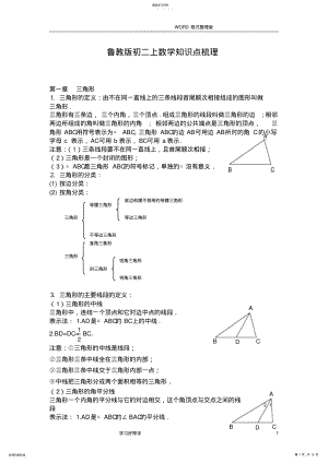 2022年鲁教版七年级数学复习知识点总结2 .pdf