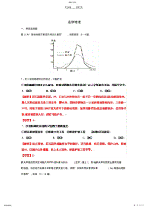 2022年高考地理实战演练专题系列二选修地理 .pdf