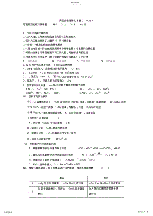 2022年高三化学模拟套题 .pdf