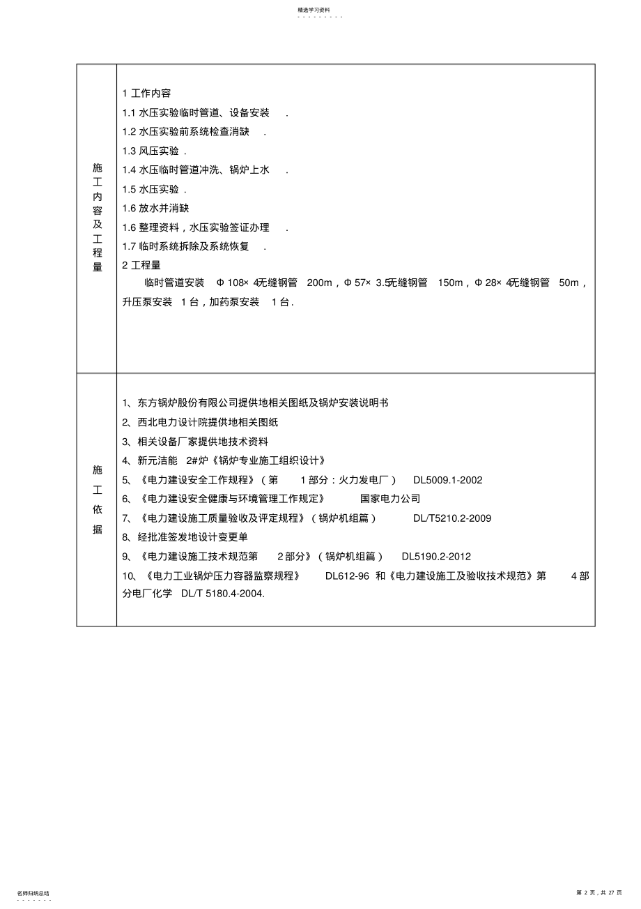 2022年循环流化床锅炉水压试验作业指导书 .pdf_第2页