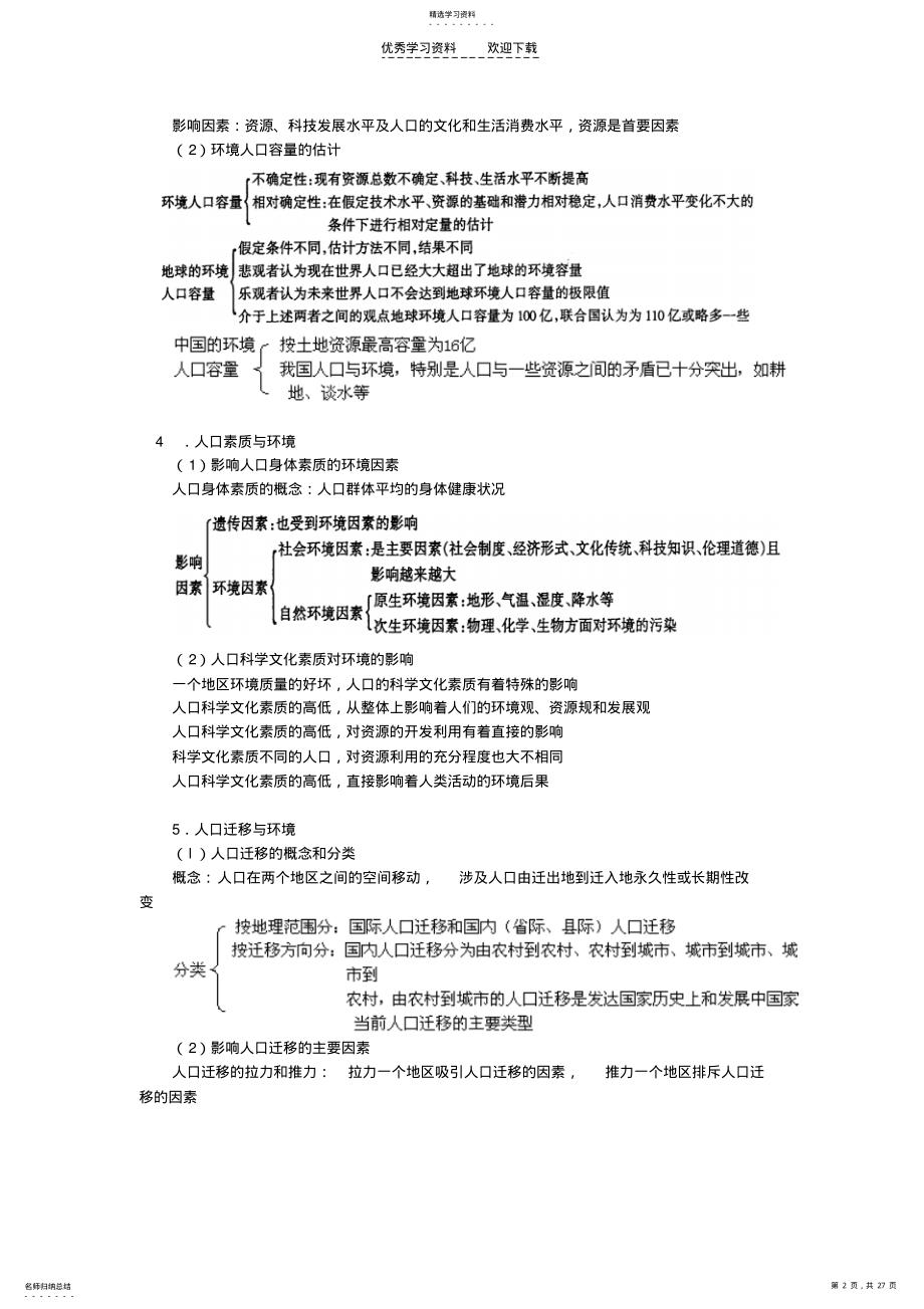 2022年高三地理人口与环境 2.pdf_第2页