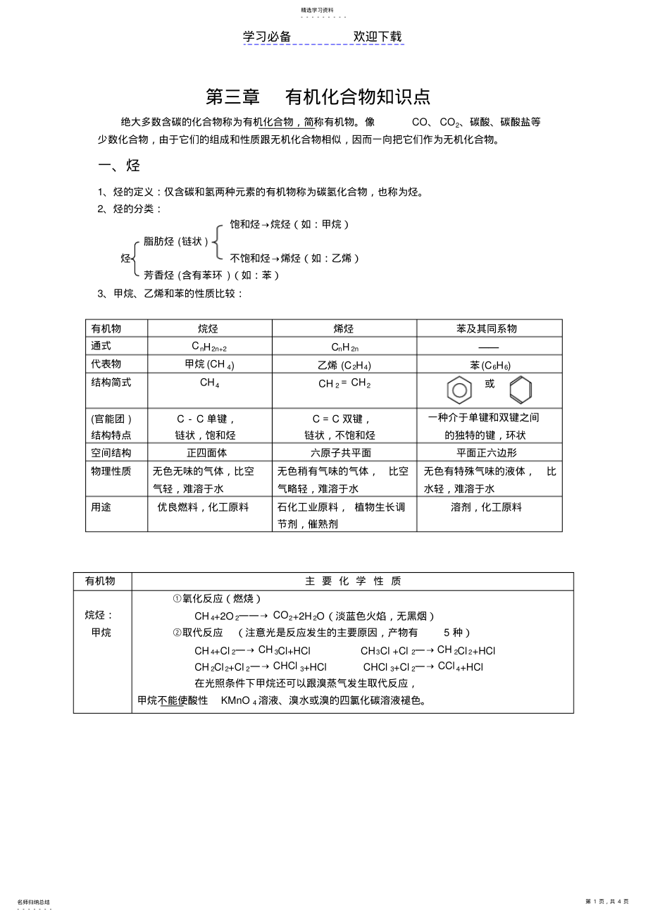 必修二有机知识点 .pdf_第1页