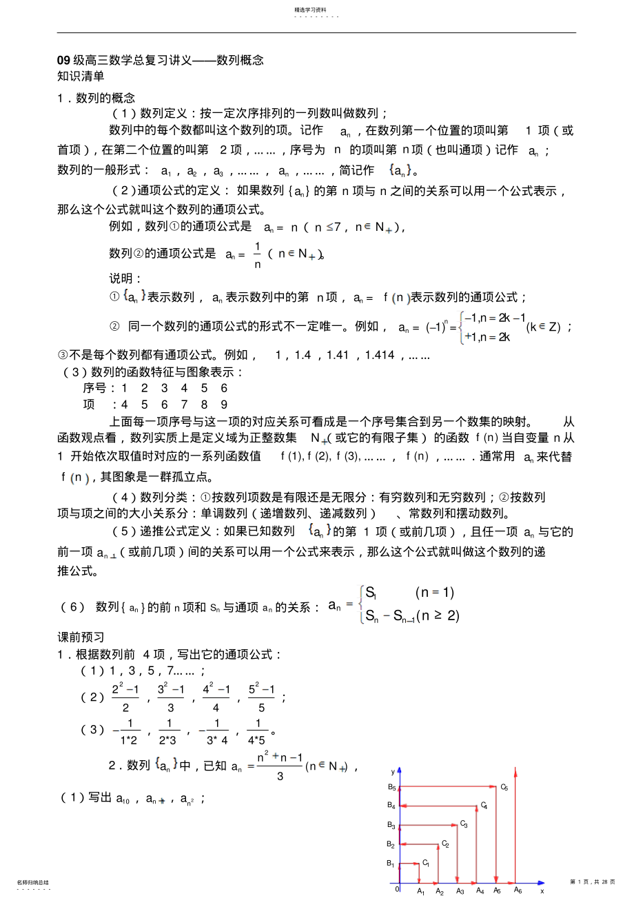 2022年高中数学数列讲义总结 .pdf_第1页