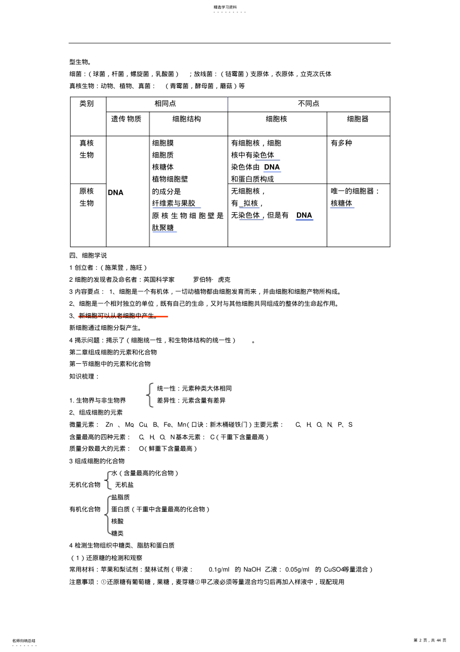 2022年高中生物必修一二三知识点总结 2.pdf_第2页