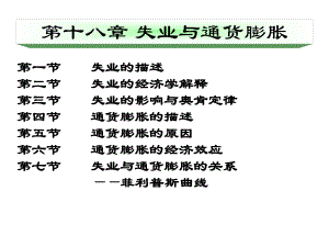 高鸿业-经济学基础-第十六章-失业与通货膨胀-授课ppt课件-河北工大-宋建林.ppt