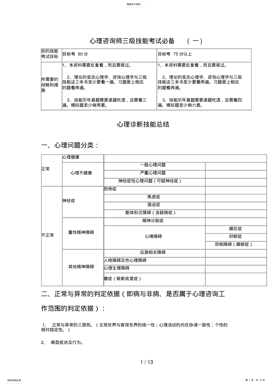 2022年心理咨询师三级技能考试必备 2.pdf_第1页