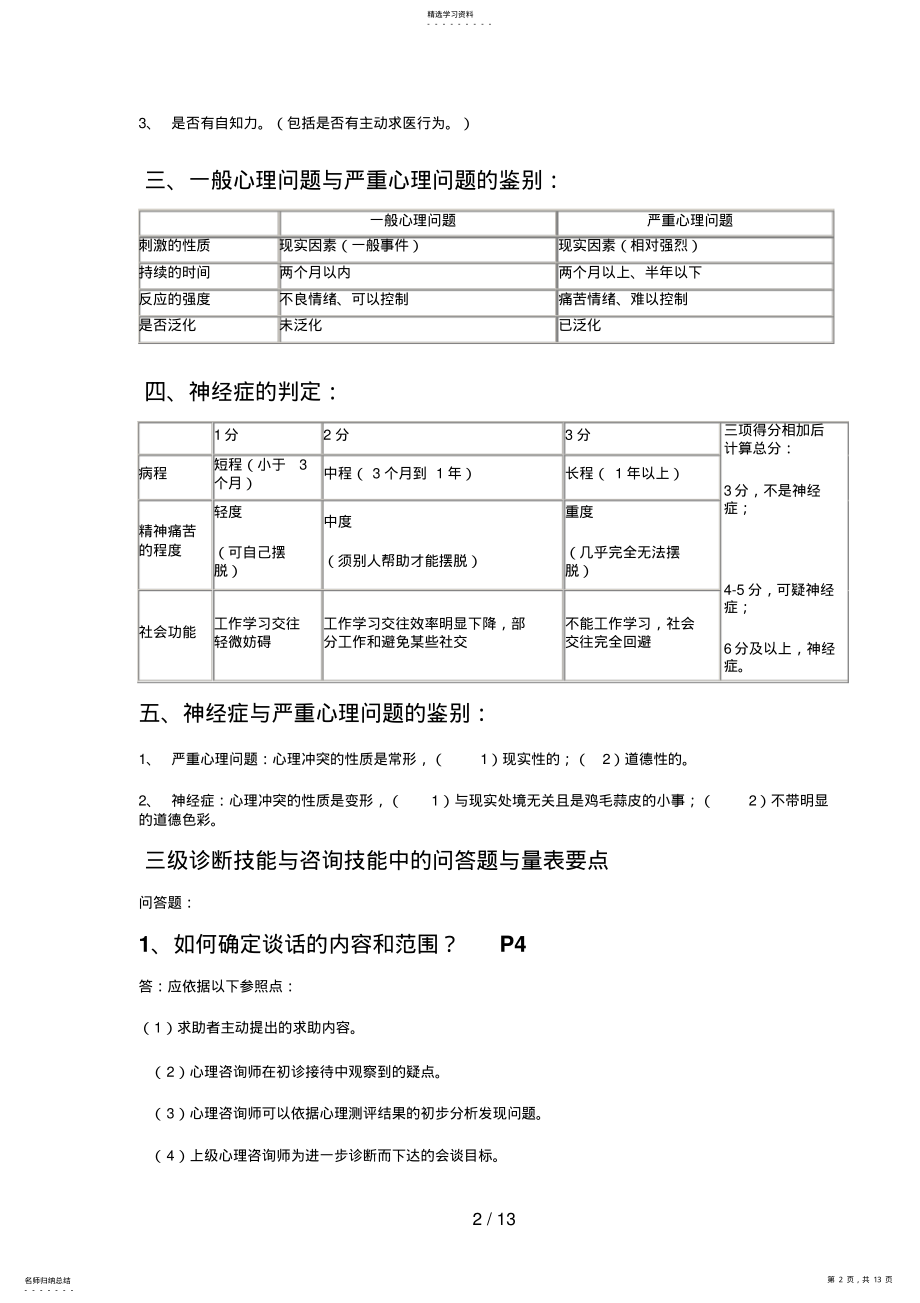 2022年心理咨询师三级技能考试必备 2.pdf_第2页