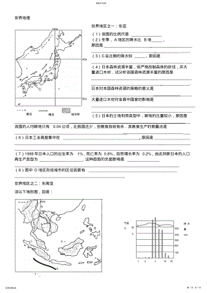 2022年高三地理专题复习知识点总结 .pdf