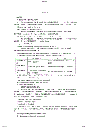 2022年高考英语虚拟语气练习及详解2 .pdf