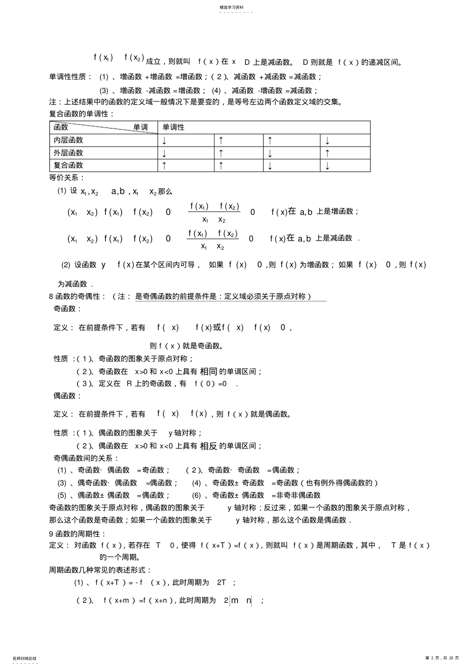 2022年数学公式初中高中高考大全 .pdf_第2页