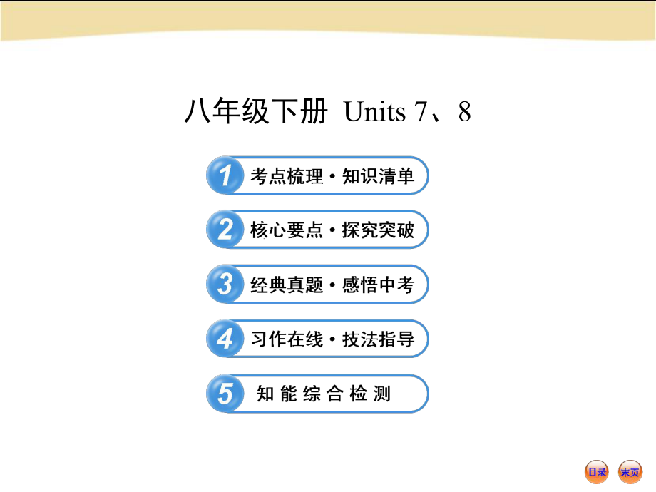 初中英语八年级下册_Units_7、8.ppt_第1页